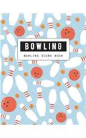 Bowling Score Book: Bowling Game Record Book, Bowler Score Keeper, strikes and spares that you and your bowling companions roll, 100 Pages
