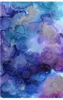 Bullet Journal: Watercolor Design in Purple - Notebook with 160 Dot Grid Pages