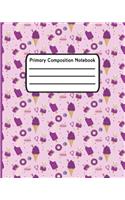 Primary Composition Notebook: Story Journal With Half Page Picture Space V3