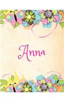 Anna: Personalized Name Journal Composition Notebook