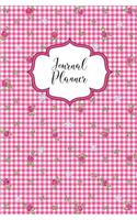 Journal Planner: Journal Planner Gingham (bullet journal, bujo style) 75 sheets (150 Pages)