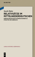 Relativsätze Im Mittelniederdeutschen