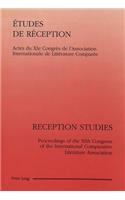 Etudes de Réception- Reception Studies: Reception Studies