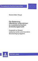 Die Bedeutung Oeffentlicher Unternehmen Im Soziooekonomischen Entwicklungsprozeß: Dargestellt Am Beispiel Arabischer Laender Unter Besonderer Beruecksichtigung Aegyptens(2185 Europaeische Hochschulschriften / European University Studie)