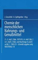 Chemie Der Menschlichen Nahrungs- Und Genussmittel