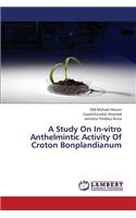 Study on In-Vitro Anthelmintic Activity of Croton Bonplandianum