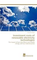Investment costs of renewable electricity technologies