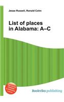 List of Places in Alabama: A-C(English)