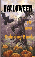 Halloween Coloring Book For Adult.