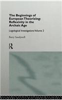 Beginnings of European Theorizing