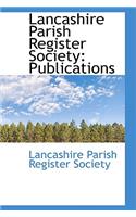 Lancashire Parish Register Society: (English)