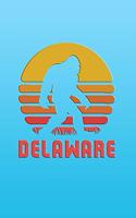 Delaware: Bigfoot themed journal with names of States in America.