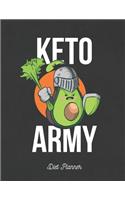 Keto Army Diet Planner: Complete Ketogenic Diet Weight Loss Tracker for Men and Women