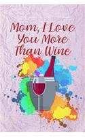 Mom, I Love You More Than Wine: Gag Gift for Fun Moms