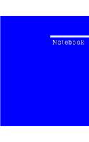 Notebook: Journal/ Notebook/Wide Ruled Paper, 8 x 10, 100 pages