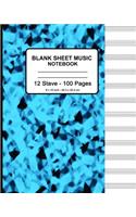 Blank Sheet Music Notebook