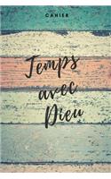 Temps avec Dieu cahier: Carnet chrétien, 108 pages papier quadrillé, papier à carreaux (6x9 / 15,24 x 22,86 cm) pour la prière, les sermons, l'église et les dates