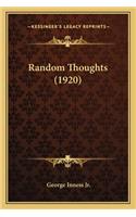 Random Thoughts (1920)