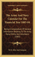 Army And Navy Calendar For The Financial Year 1883-84