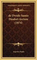 de Dvride Samio Diodori Avctore (1874)