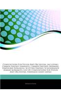 Articles on Compositions for Violin and Orchestra, Including