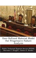 User-Defined Material Model for Progressive Failure Analysis