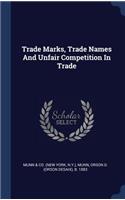 Trade Marks, Trade Names And Unfair Competition In Trade