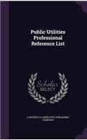 Public Utilities Professional Reference List