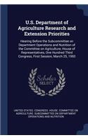 U.S. Department of Agriculture Research and Extension Priorities