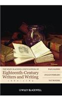 Wiley-Blackwell Encyclopedia of Eighteenth-Century Writers and Writing, 1660-1789