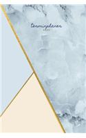 Terminplaner 2020 hellblau beige