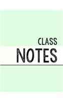 Pastel Green Class Notebook