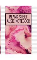 Blank Sheet Music Notebook