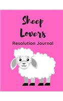 Sheep Lovers Resolution Journal