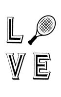 Lve: Tennis Theme Cover 2020 Monthly Planner Dated Journal 8 in x 10 in 110 pages