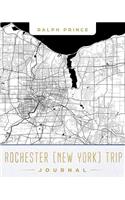 Rochester (New York) Trip Journal: Lined Travel Journal/Diary/Notebook with Map Cover Art