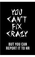 You Can't Fix Crazy But You Can Report It to HR