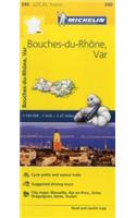 Bouches-du-Rhone, Var - Michelin Local Map 340