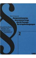 Ausgestaltung Des Seereisevertrags Durch Passage-Vertragsbedingungen
