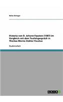 Historia von D. Johann Fausten (1587) im Vergleich mit dem Teufelsgespräch in Thomas Manns Doktor Faustus