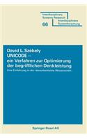 Unicode -- Ein Verfahren Zur Optimierung Der Begrifflichen Denkleistung