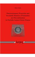 Thermodynamic Properties and Stochastic Kinetics of Ionization and Recombination in Partially Ionized Dense Plasma