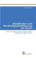 Kristallisation und Morphologiebeeinflussung bei Gipsen