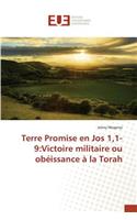 Terre Promise En Jos 1,1-9