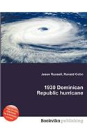 1930 Dominican Republic Hurricane