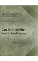 Zur Runenlehre Zwei Abhandlungen