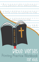 Bible Verses Printing Practice Workbook