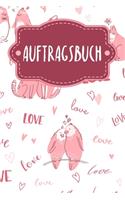 Auftragsbuch: Erfassung von Kundenaufträgen, praktisch zum Ausfüllen - Motiv: Liebende Tiere