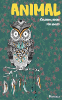 Mandala Coloring Books for Adults - Animal