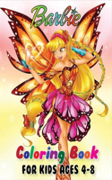 Barbie Coloring Book for Kids Ages 4-8